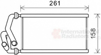 VAN WEZEL 25006294 -  Теплообменник, отопление салона